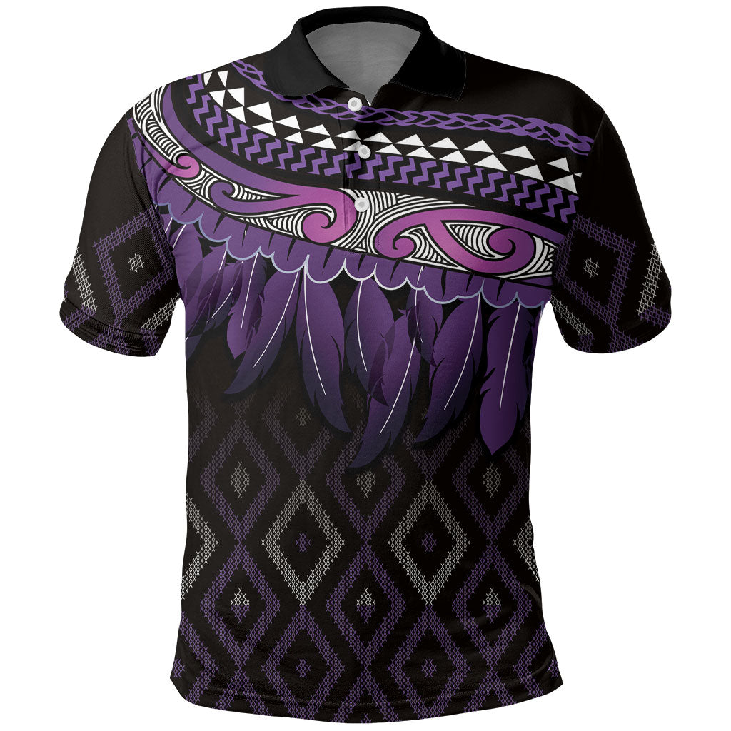 Aotearoa Maori Ngati Porou Iwi Polo Shirt Korowai Tukutuku Kaokao Motifs