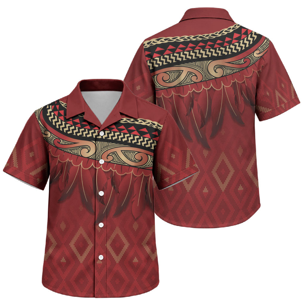 Aotearoa Maori Waikato Tainui Iwi Family Matching Summer Maxi Dress and Hawaiian Shirt Korowai Tukutuku Kaokao Motifs