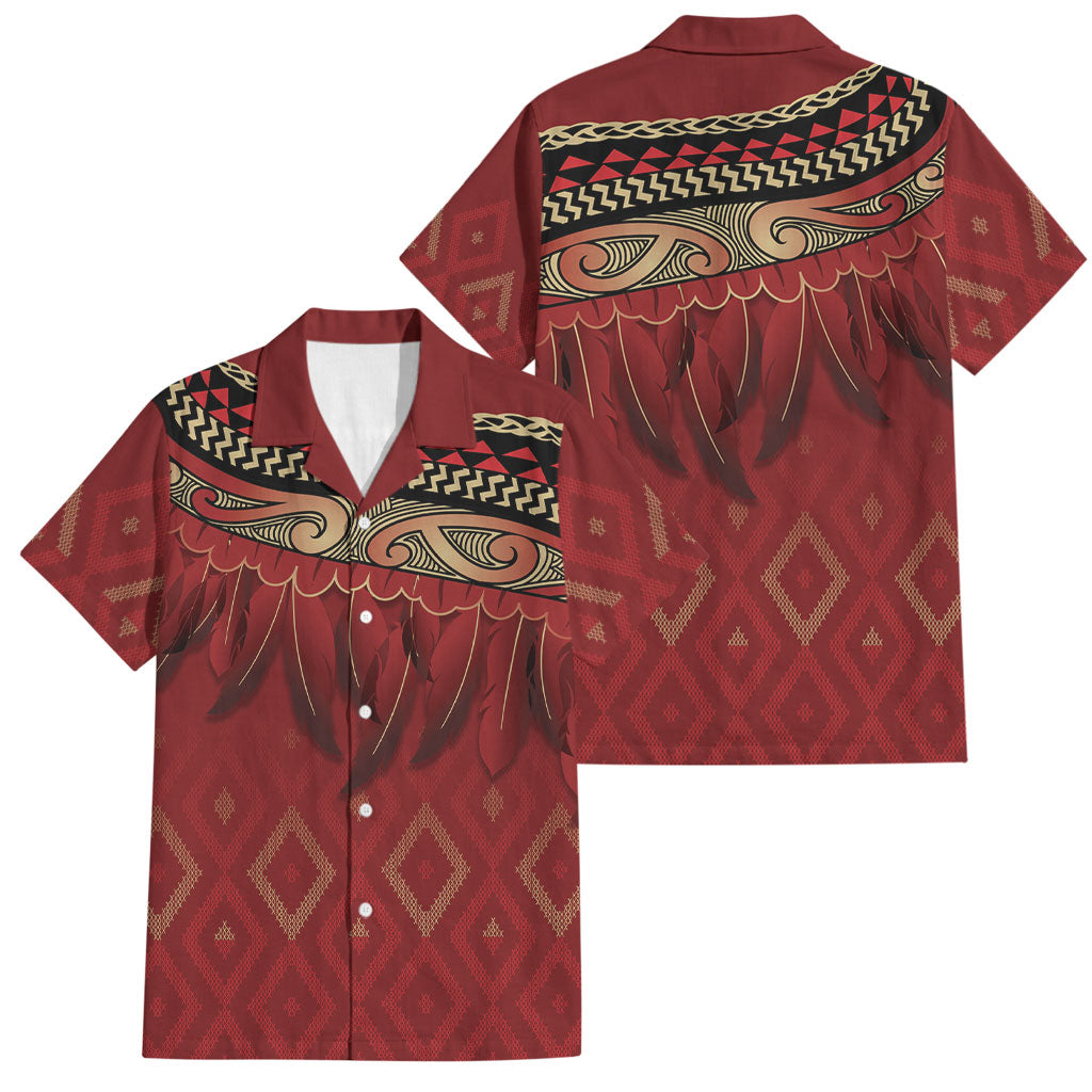 Aotearoa Maori Waikato Tainui Iwi Family Matching Tank Maxi Dress and Hawaiian Shirt Korowai Tukutuku Kaokao Motifs