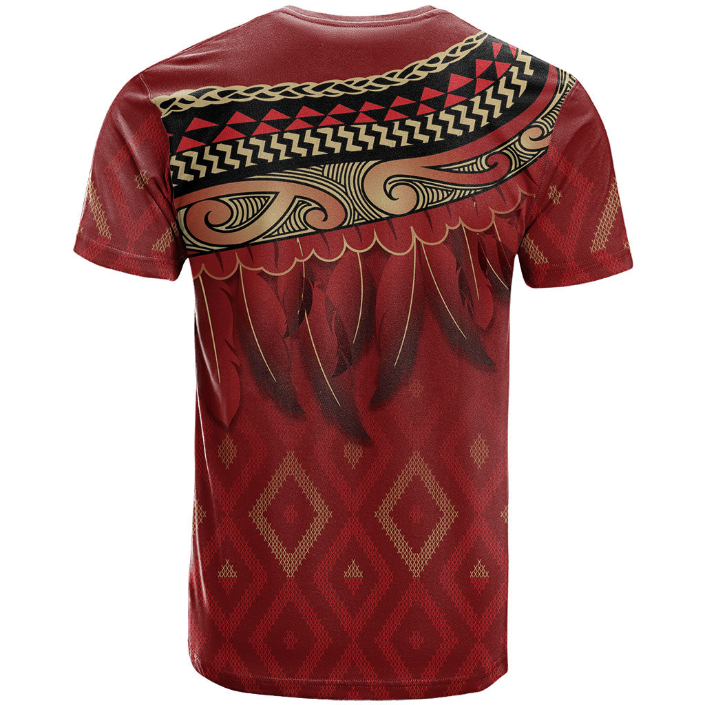 Aotearoa Maori Waikato Tainui Iwi T Shirt Korowai Tukutuku Kaokao Motifs