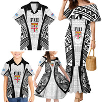 personalised-fiji-rugby-family-matching-mermaid-dress-and-hawaiian-shirt-2023-world-cup-history-makers-white-ver
