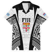 personalised-fiji-rugby-family-matching-short-sleeve-bodycon-dress-and-hawaiian-shirt-2023-world-cup-history-makers-white-ver