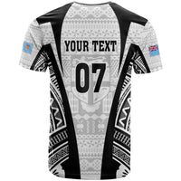 Personalised Fiji Rugby T Shirt 2023 World Cup History Makers - White Ver LT7 - Polynesian Pride