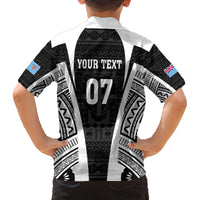 personalised-fiji-rugby-family-matching-summer-maxi-dress-and-hawaiian-shirt-2023-world-cup-history-makers-black-ver