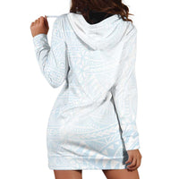 White Sunday Hoodie Dress Plumeria Tatau Mix Tapa