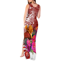 Papua New Guinea Christmas Tank Maxi Dress Bird-of-Paradise Special LT7 - Polynesian Pride