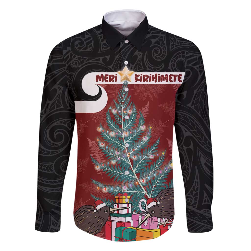 Personalised New Zealand Maori Christmas Family Matching Mermaid Dress and Hawaiian Shirt Xmas Fern Mix Kowhawhai