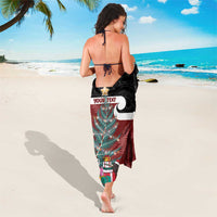 Personalised New Zealand Maori Christmas Sarong Xmas Fern Mix Kowhawhai