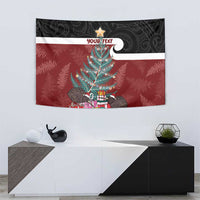 Personalised New Zealand Maori Christmas Tapestry Xmas Fern Mix Kowhawhai LT7 - Polynesian Pride