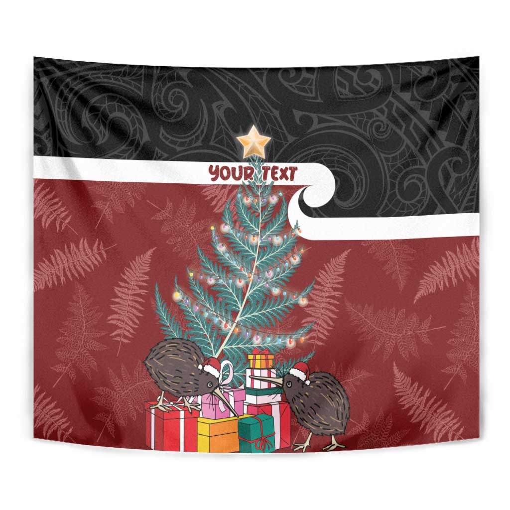 Personalised New Zealand Maori Christmas Tapestry Xmas Fern Mix Kowhawhai LT7 - Polynesian Pride