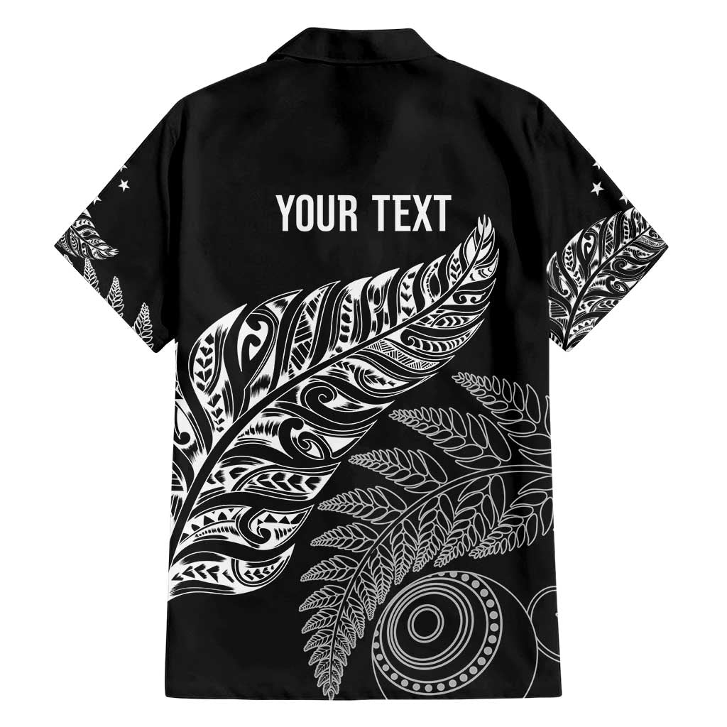 Aotearoa Personalized Lawn Bowls Maori Hawaiian Shirt New Zealand Black Tribal Silver Fern - Polynesian Pride