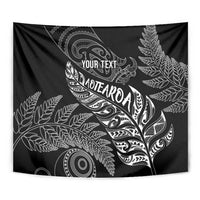 Aotearoa Personalized Lawn Bowls Maori Tapestry New Zealand Black Tribal Silver Fern - Polynesian Pride
