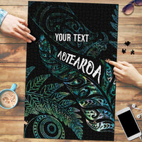 Aotearoa Personalized Lawn Bowls Maori Puzzle New Zealand Paua Shell Tribal Silver Fern - Polynesian Pride