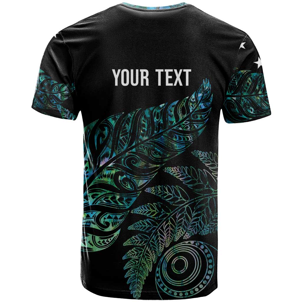 Aotearoa Personalized Lawn Bowls Maori T Shirt New Zealand Paua Shell Tribal Silver Fern - Polynesian Pride