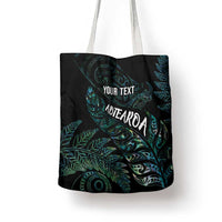 Aotearoa Personalized Lawn Bowls Maori Tote Bag New Zealand Paua Shell Tribal Silver Fern - Polynesian Pride