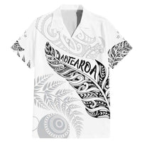Aotearoa Personalized Lawn Bowls Maori Family Matching Mermaid Dress and Hawaiian Shirt New Zealand White Tribal Silver Fern - Polynesian Pride