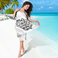 Aotearoa Personalized Lawn Bowls Maori Sarong New Zealand White Tribal Silver Fern - Polynesian Pride