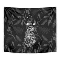 Personalised Maori Waitangi Tapestry New Zealand Silver Fern Mix Kowhai Flowers LT7 - Polynesian Pride