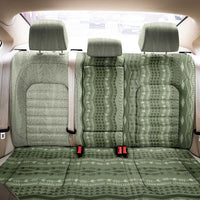 Vintage Sage Green Hawaiian Traditional Kapa Mix Flowers Lei Back Car Seat Cover LT7 - Polynesian Pride