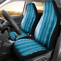 Vintage Cobalt Blue Hawaiian Traditional Kapa Mix Flowers Lei Car Seat Cover LT7 - Polynesian Pride