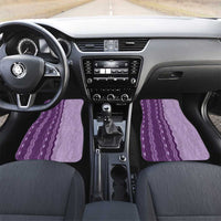 Vintage Violet Hawaiian Traditional Kapa Mix Flowers Lei Car Mats