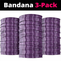Vintage Violet Hawaiian Traditional Kapa Mix Flowers Lei Neck Gaiter LT7 package One Size: 25*50cm Violet - Polynesian Pride