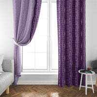 Vintage Violet Hawaiian Traditional Kapa Mix Flowers Lei Window Curtain LT7 - Polynesian Pride