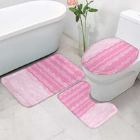 Vintage Pink Hawaiian Traditional Kapa Mix Flowers Lei Bathroom Set LT7 - Polynesian Pride
