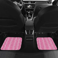 Vintage Pink Hawaiian Traditional Kapa Mix Flowers Lei Car Mats