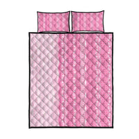 Vintage Pink Hawaiian Traditional Kapa Mix Flowers Lei Quilt Bed Set