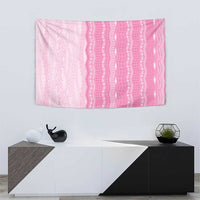 Vintage Pink Hawaiian Traditional Kapa Mix Flowers Lei Tapestry LT7 - Polynesian Pride