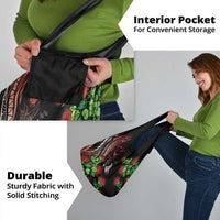 Aloha Hawaii Manta Rays Grocery Bag Red Ohia Lehua