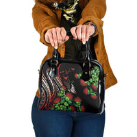 Aloha Hawaii Manta Rays Shoulder Handbag Red Ohia Lehua