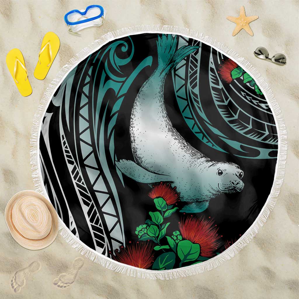 Aloha Hawaii Monk Seal Beach Blanket Mix Ohia Lehua