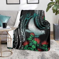 Aloha Hawaii Monk Seal Blanket Mix Ohia Lehua