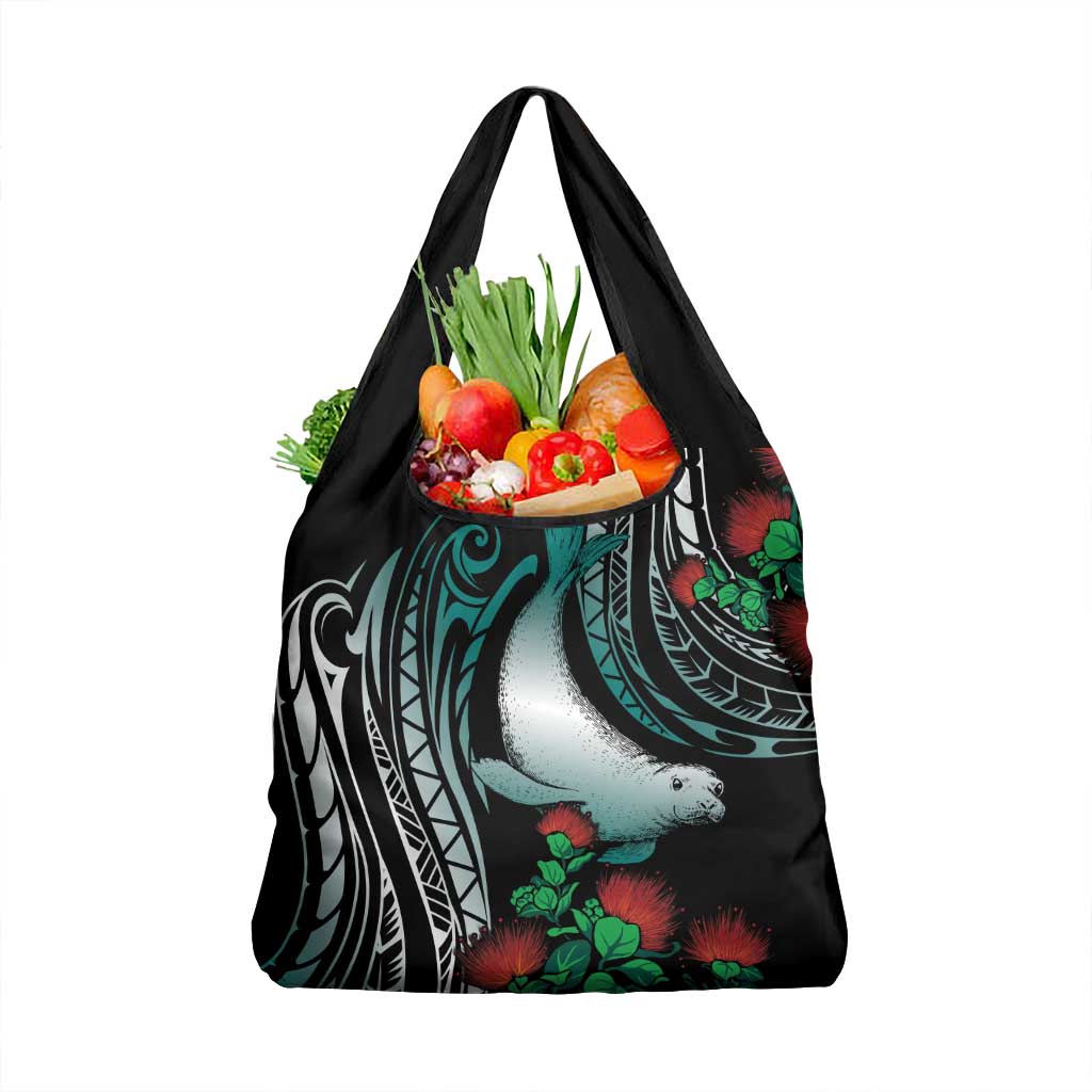 Aloha Hawaii Monk Seal Grocery Bag Mix Ohia Lehua