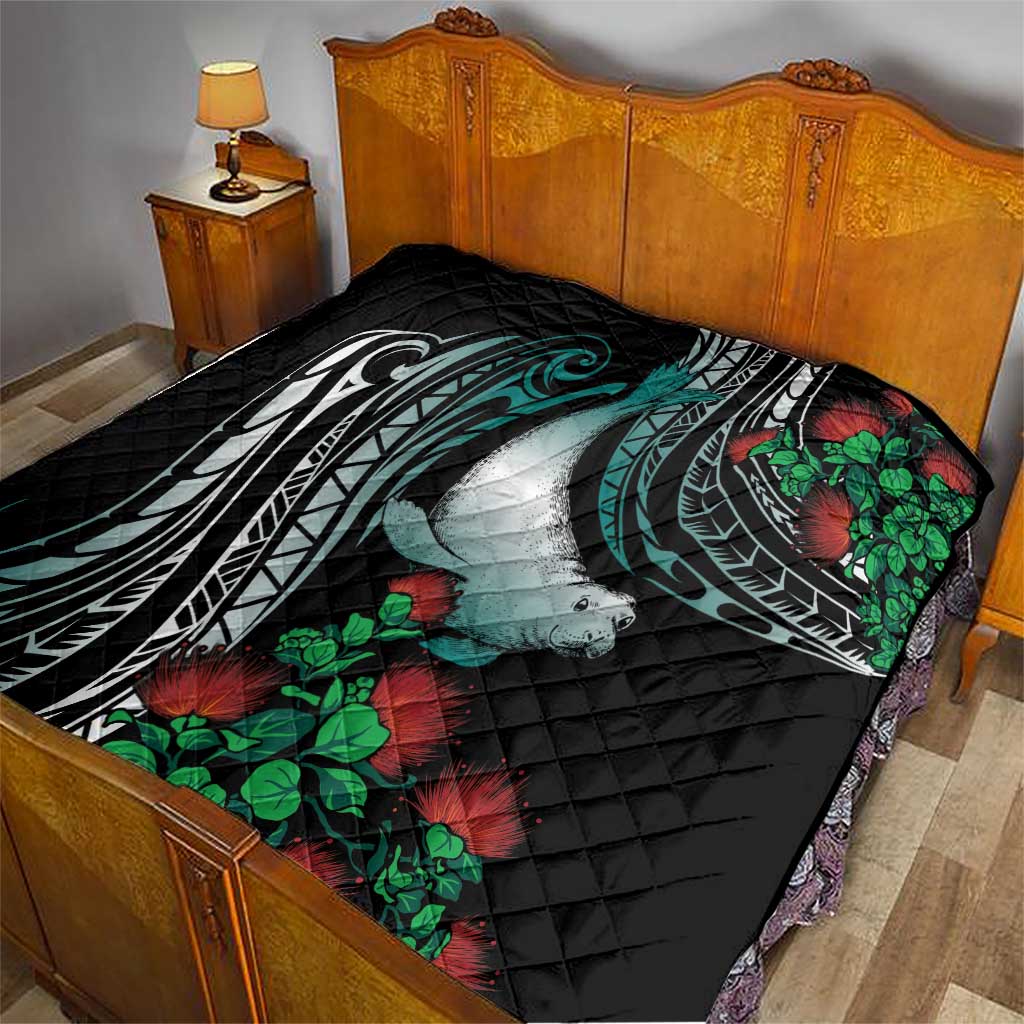 Aloha Hawaii Monk Seal Quilt Mix Ohia Lehua