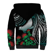 Aloha Hawaii Monk Seal Sherpa Hoodie Mix Ohia Lehua