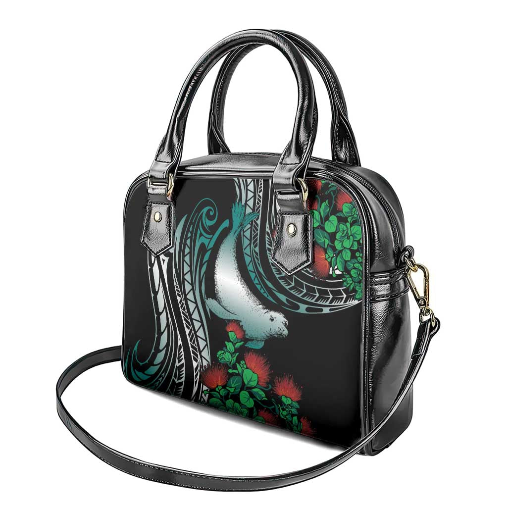 Aloha Hawaii Monk Seal Shoulder Handbag Mix Ohia Lehua