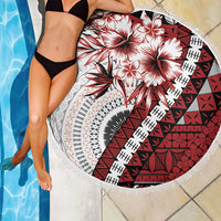 Bula Fiji Beach Blanket White Kaivity Masi Tapa