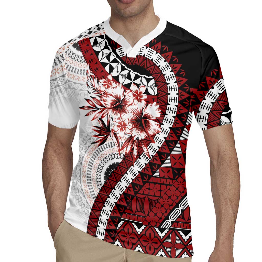 Bula Fiji Rugby Jersey White Kaivity Masi Tapa