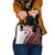 Bula Fiji Shoulder Handbag White Kaivity Masi Tapa
