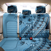 Bula Fiji Back Car Seat Cover Turquoise Kaivity Masi Tapa