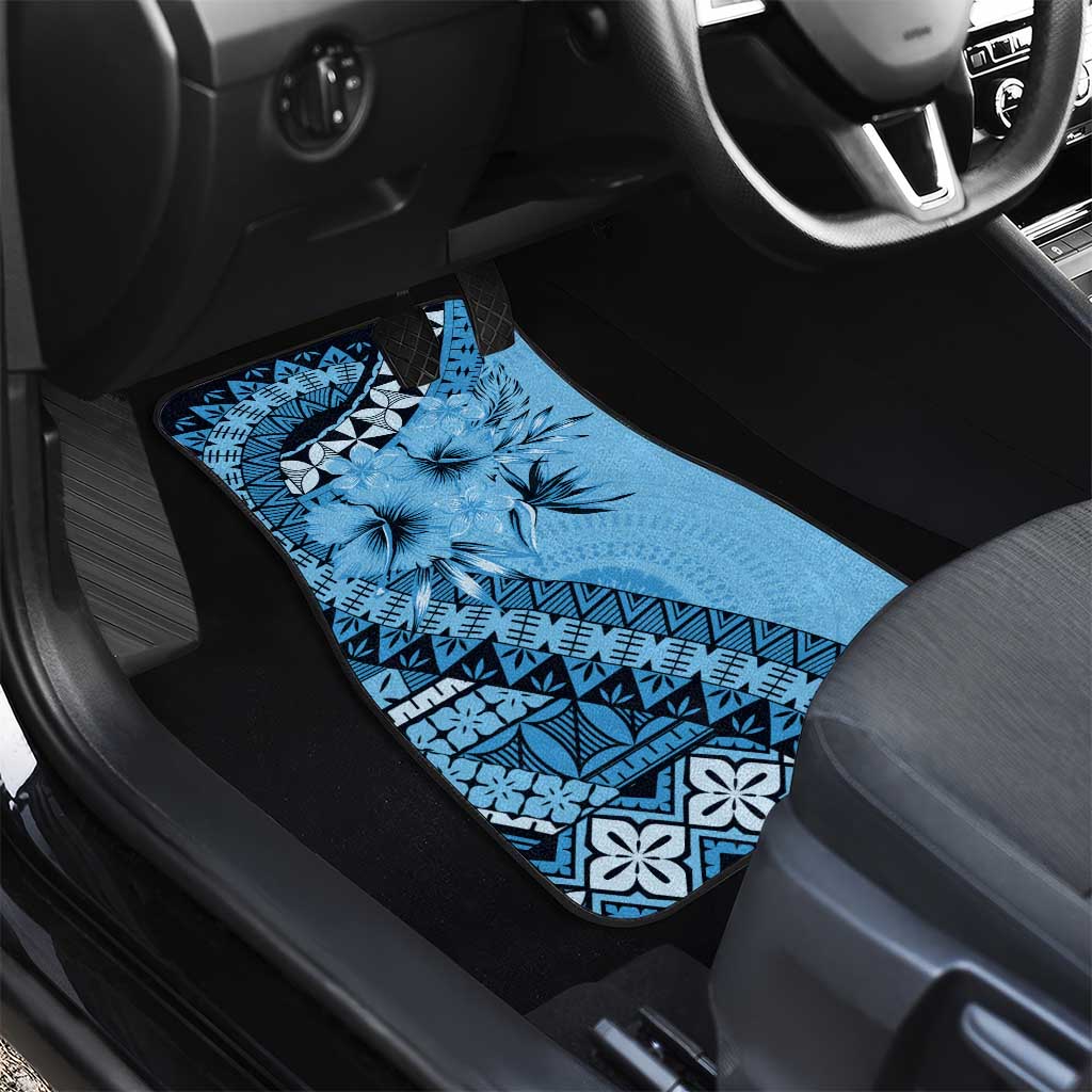 Bula Fiji Car Mats Turquoise Kaivity Masi Tapa