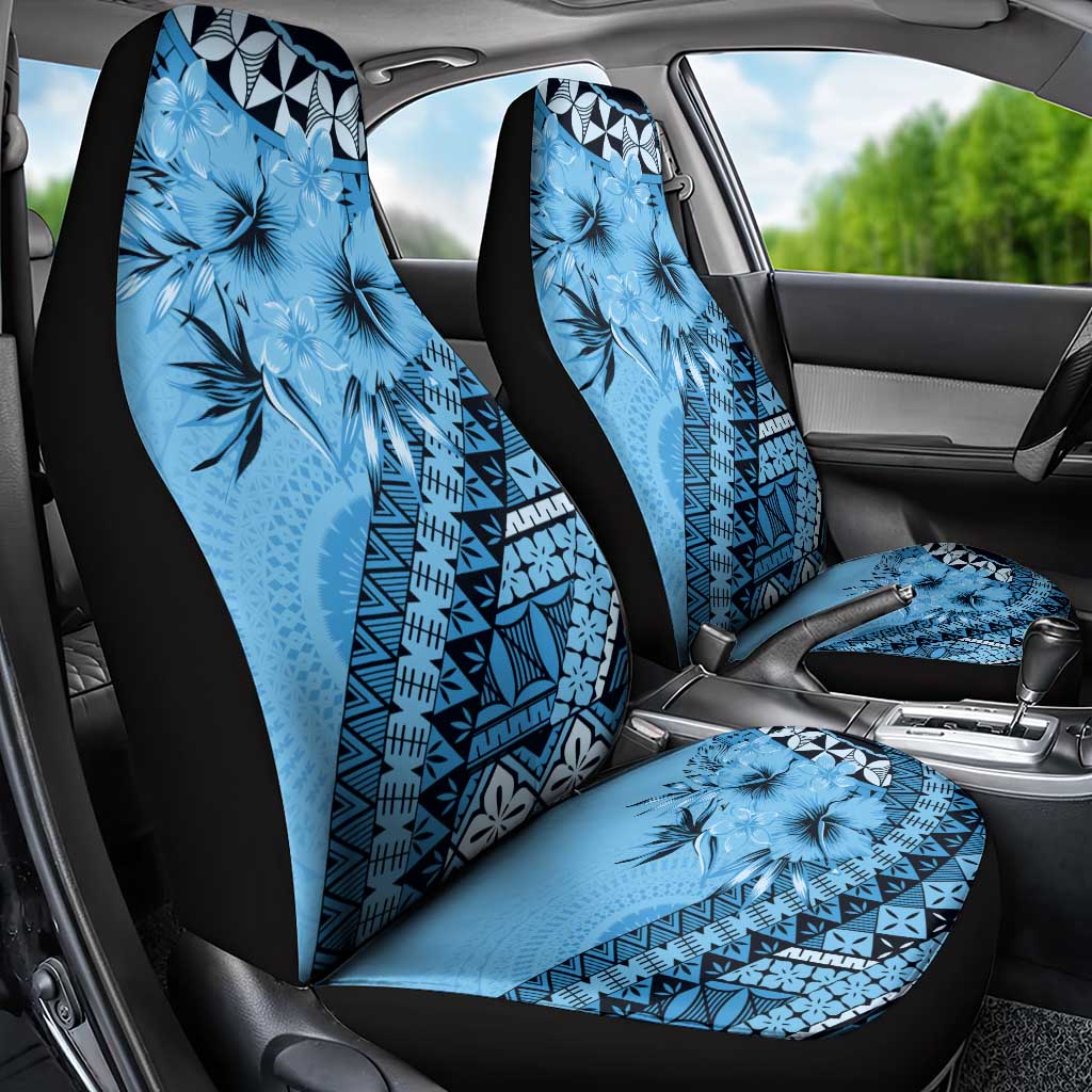 Bula Fiji Car Seat Cover Turquoise Kaivity Masi Tapa