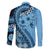 Bula Fiji Family Matching Short Sleeve Bodycon Dress and Hawaiian Shirt Turquoise Kaivity Masi Tapa