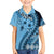 Bula Fiji Family Matching Short Sleeve Bodycon Dress and Hawaiian Shirt Turquoise Kaivity Masi Tapa