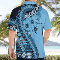 Bula Fiji Hawaiian Shirt Turquoise Kaivity Masi Tapa