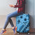 Bula Fiji Luggage Cover Turquoise Kaivity Masi Tapa