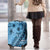 Bula Fiji Luggage Cover Turquoise Kaivity Masi Tapa